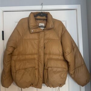 Abercrombie & Fitch Camel Puffer Jacket